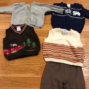 4 Baby Boy Sweaters